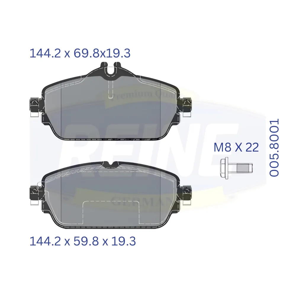 Fren balata seti, diskli fren