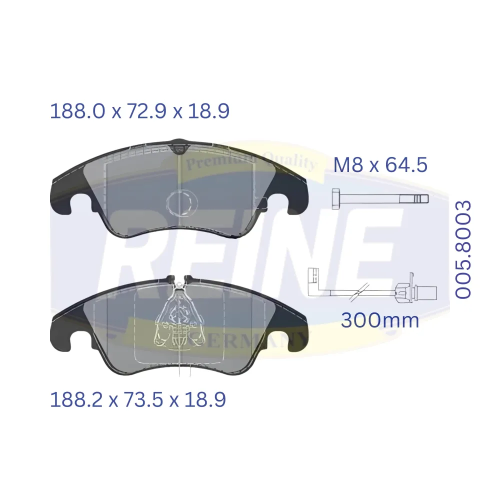 Fren balata seti, diskli fren