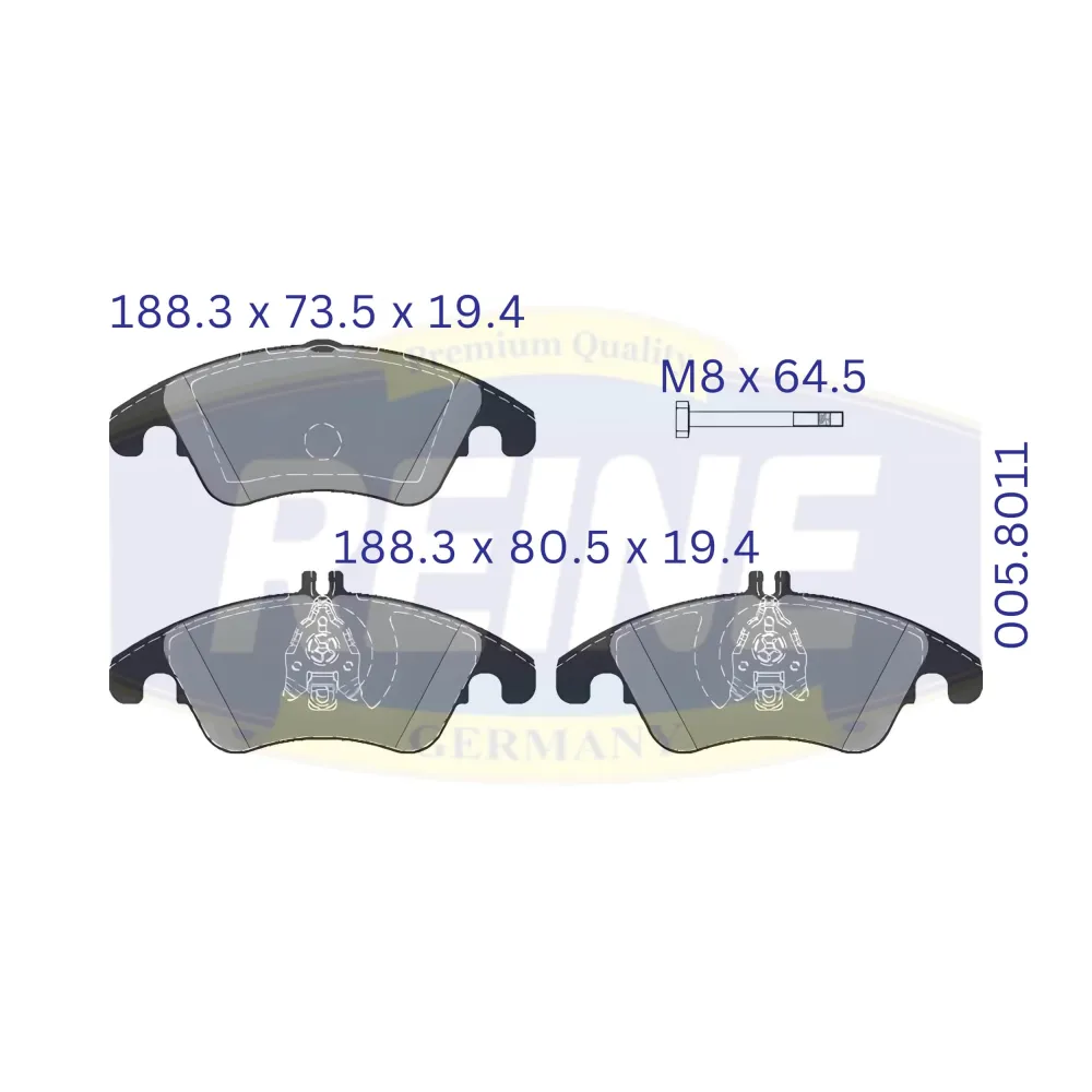 Fren balata seti, diskli fren