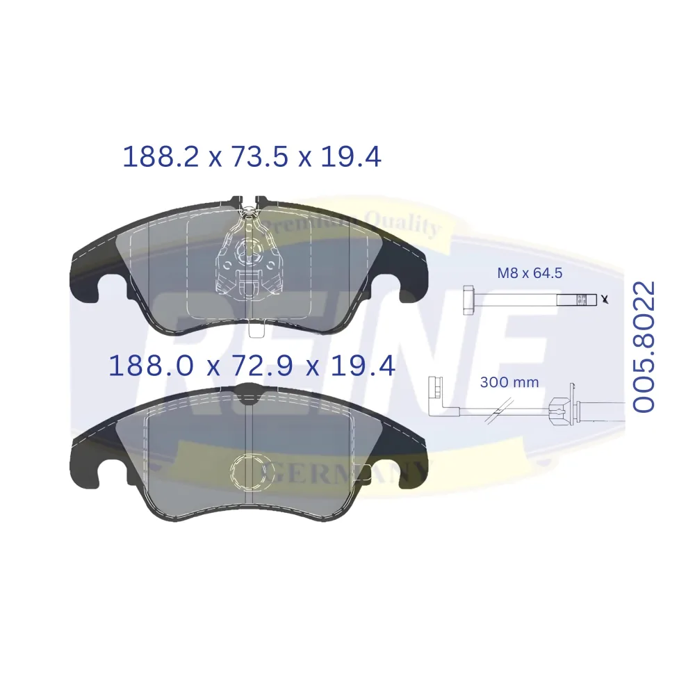 Fren balata seti, diskli fren