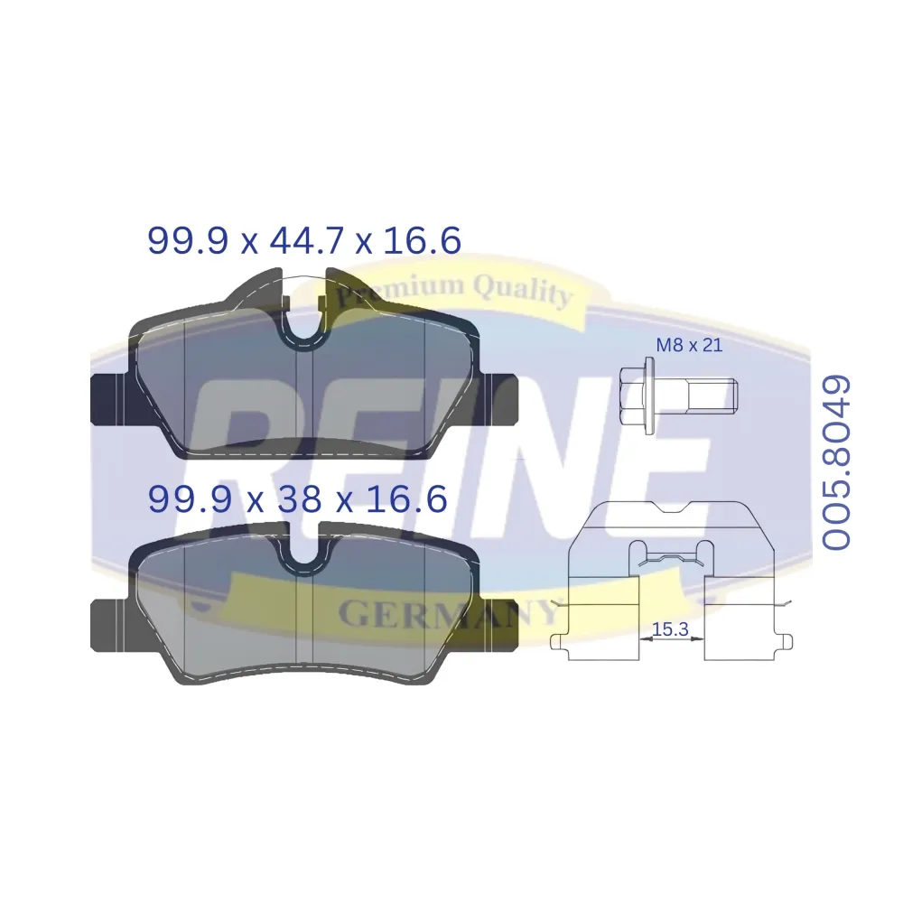 Fren balata seti, diskli fren